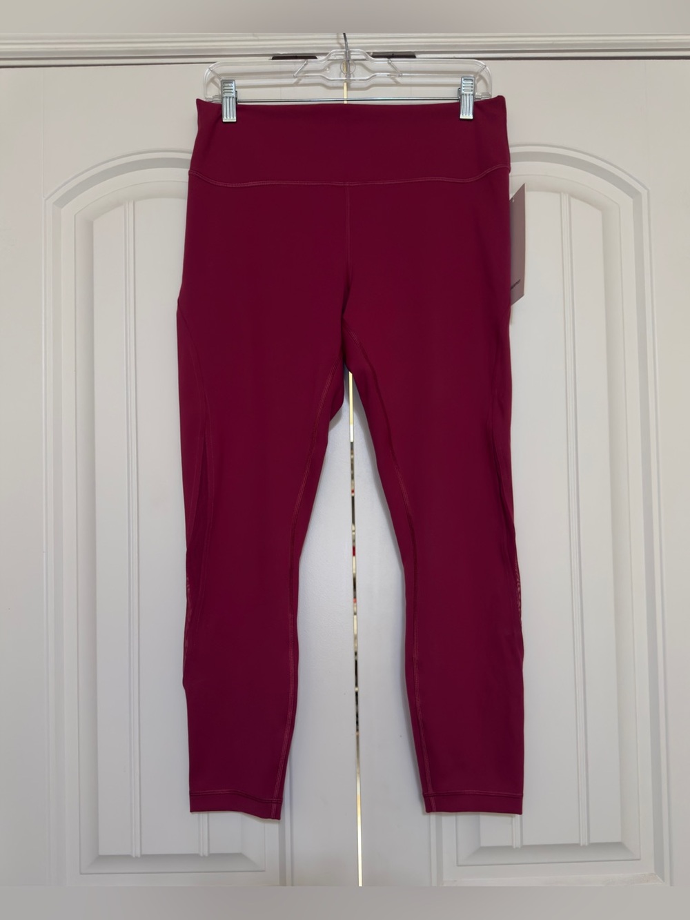 Lululemon Wunder Train Mesh Panel High-Rise Tight 25" Magenta Smoke Size 12